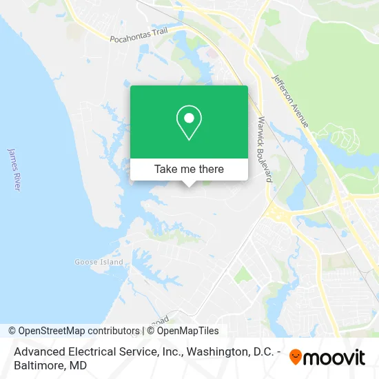 Advanced Electrical Service, Inc. map