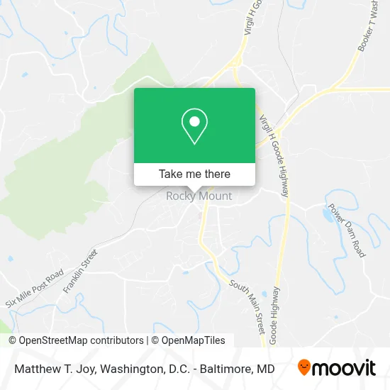 Matthew T. Joy map
