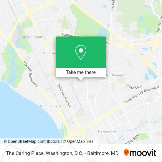 The Caring Place map