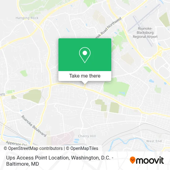 Ups Access Point Location map