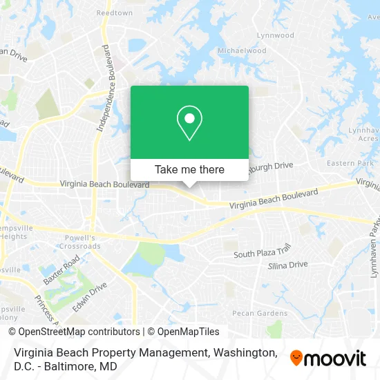 Virginia Beach Property Management map