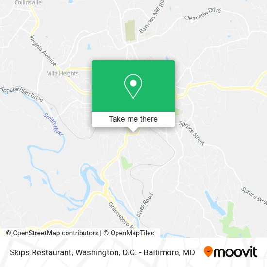 Skips Restaurant map