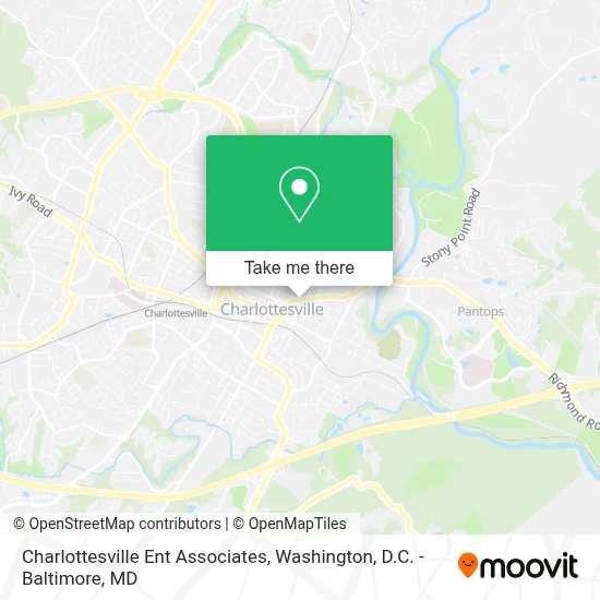 Charlottesville Ent Associates map