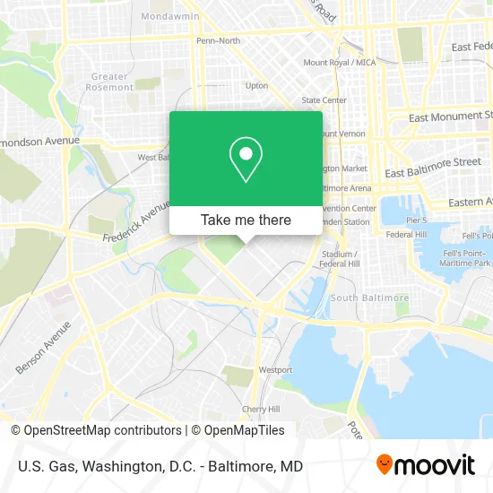 U.S. Gas map