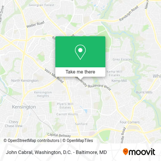 John Cabral map
