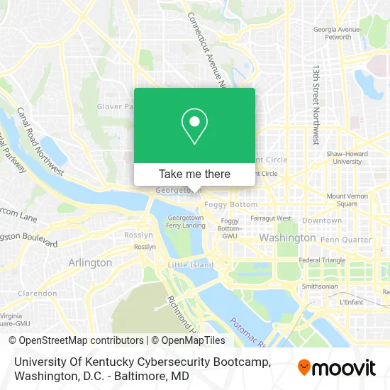 University Of Kentucky Cybersecurity Bootcamp map