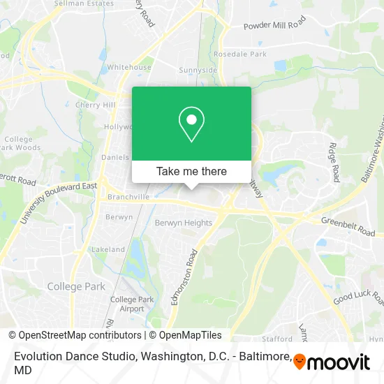 Evolution Dance Studio map