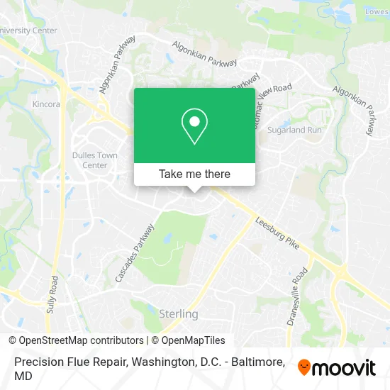 Precision Flue Repair map