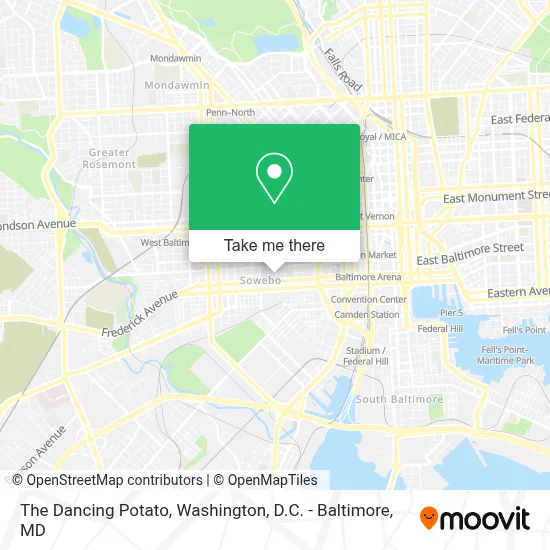 The Dancing Potato map