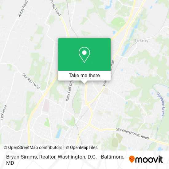 Bryan Simms, Realtor map