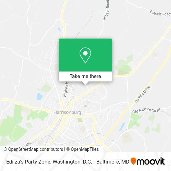 Edilza's Party Zone map