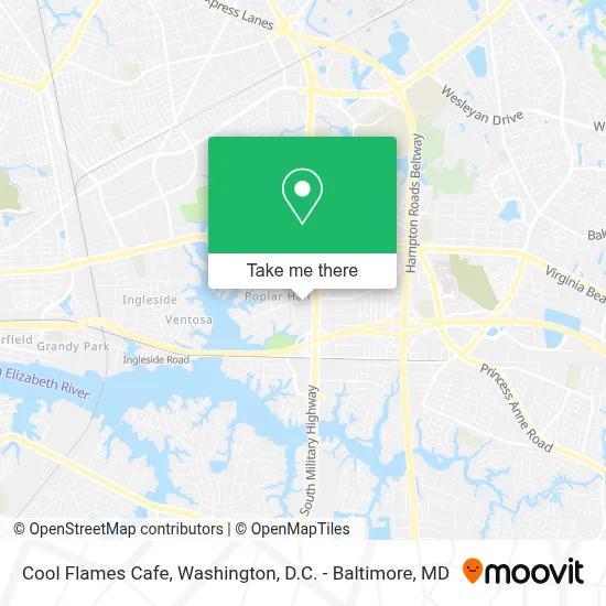 Cool Flames Cafe map