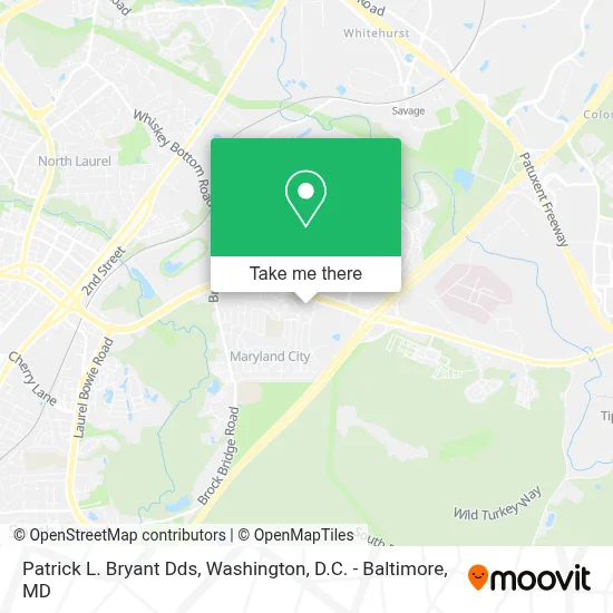 Patrick L. Bryant Dds map