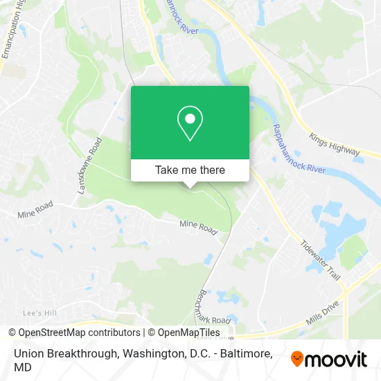 Union Breakthrough map