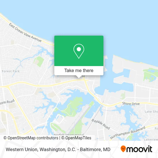 Western Union map