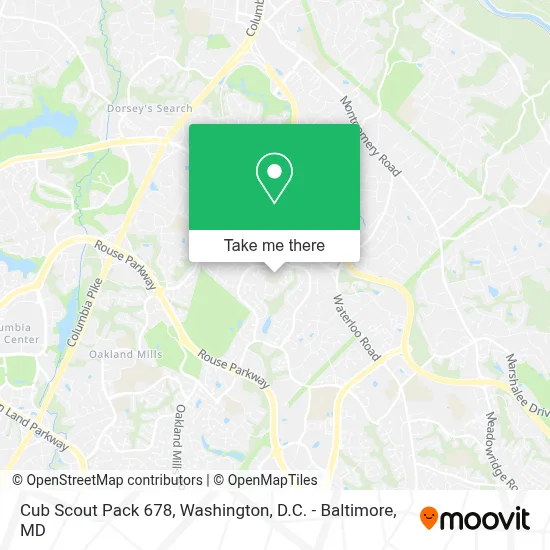 Cub Scout Pack 678 map