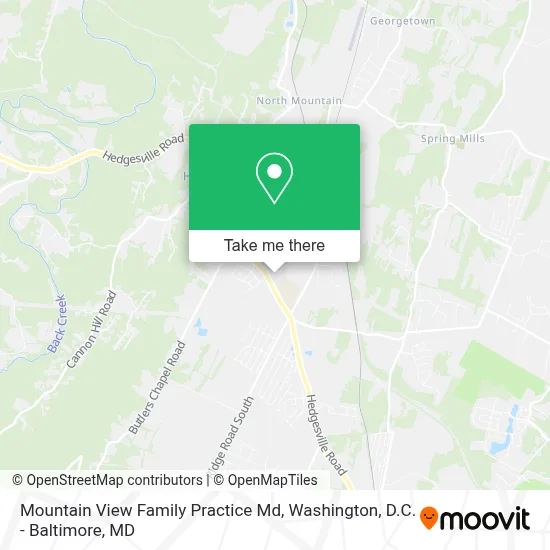 Mountain View Family Practice Md map