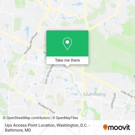 Ups Access Point Location map