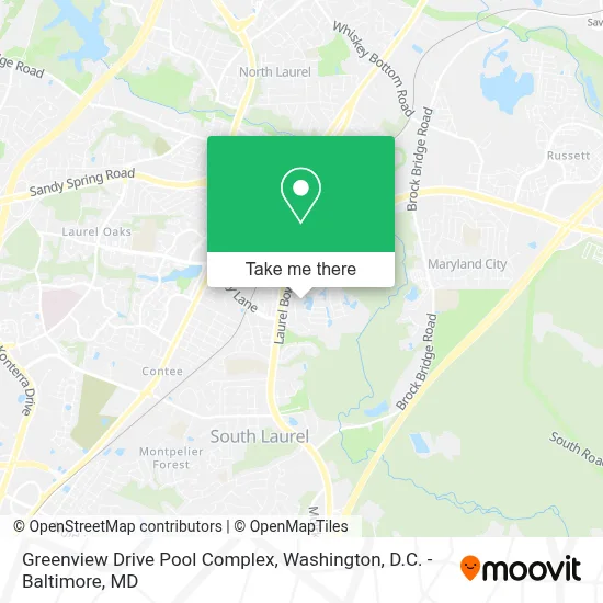 Greenview Drive Pool Complex map