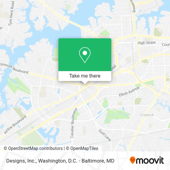 Designs, Inc. map