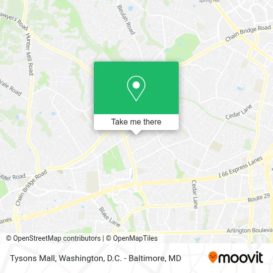 Tysons Mall map
