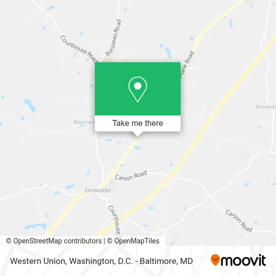 Western Union map
