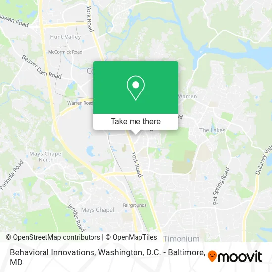 Behavioral Innovations map
