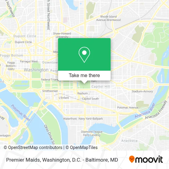 Premier Maids map