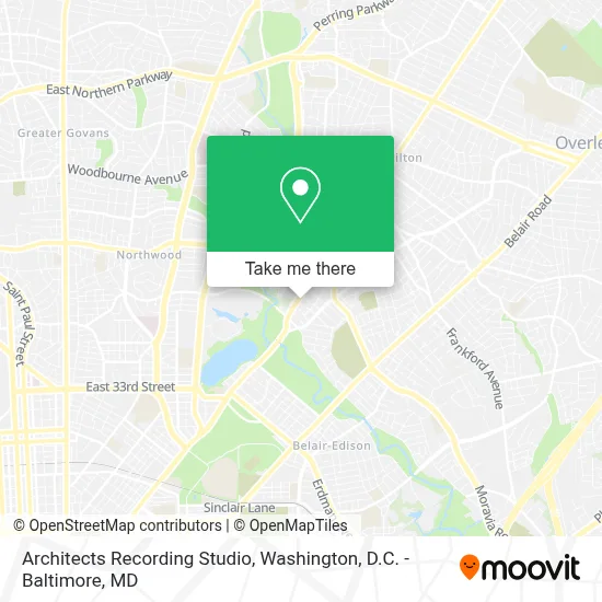 Architects Recording Studio map