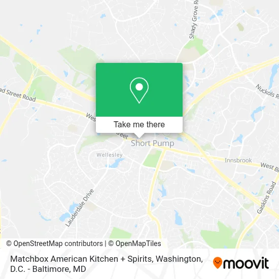 Matchbox American Kitchen + Spirits map