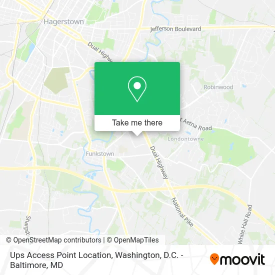 Ups Access Point Location map