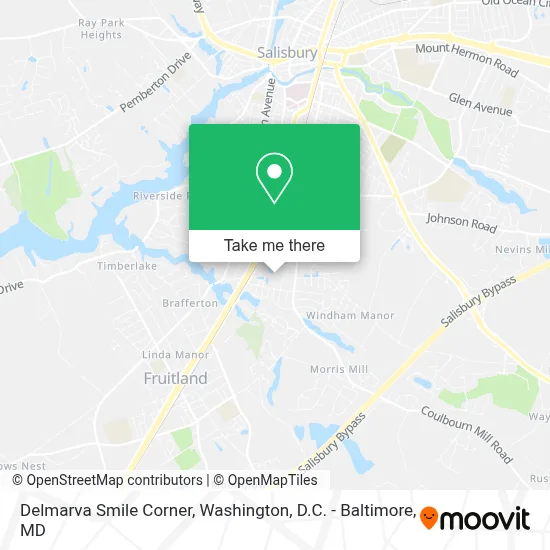 Delmarva Smile Corner map