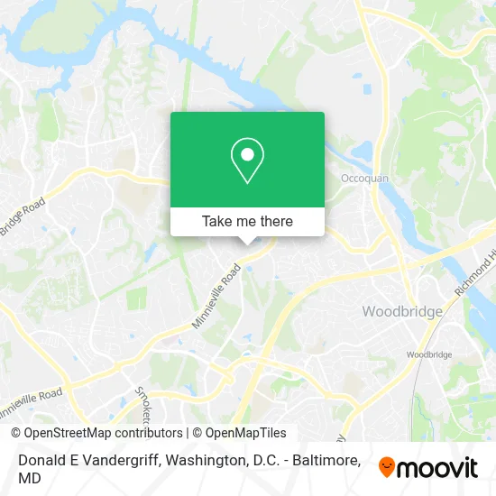 Donald E Vandergriff map