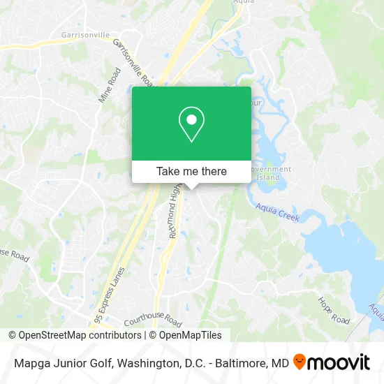 Mapga Junior Golf map