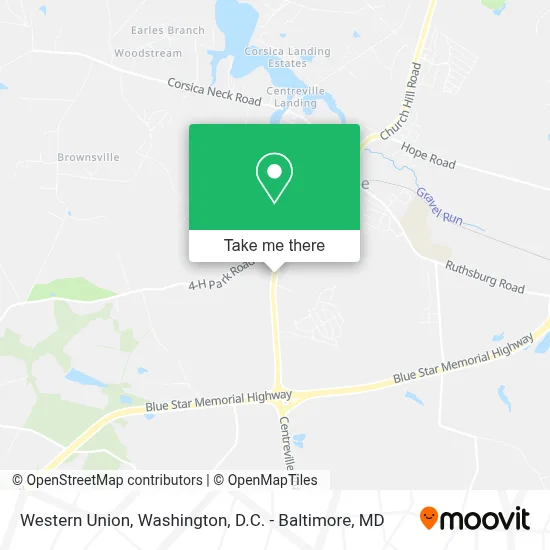 Western Union map