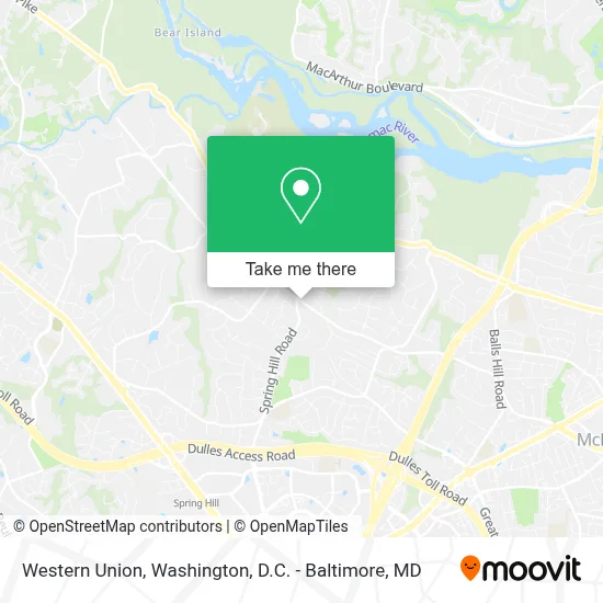 Western Union map
