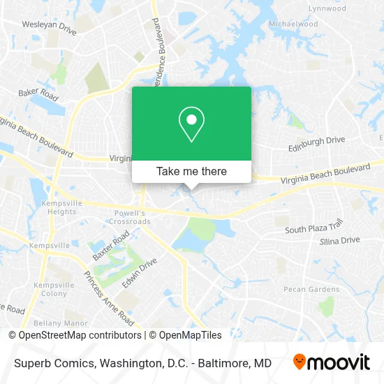 Superb Comics map