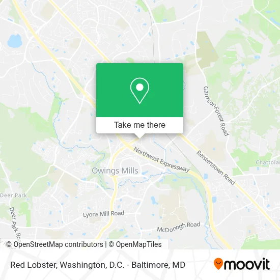 Red Lobster map