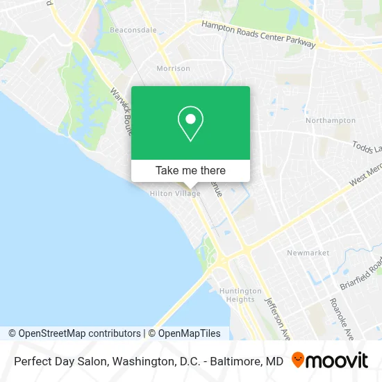 Perfect Day Salon map