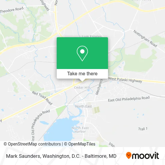 Mark Saunders map