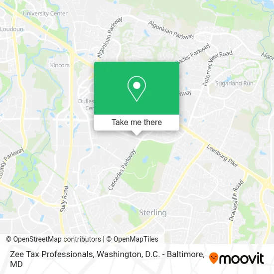 Zee Tax Professionals map