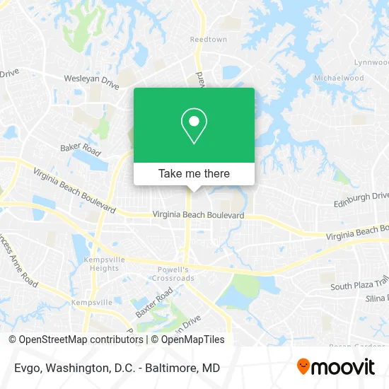 Evgo map