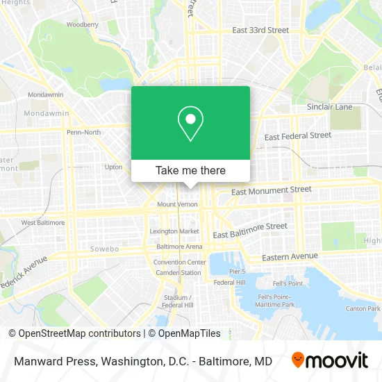 Manward Press map