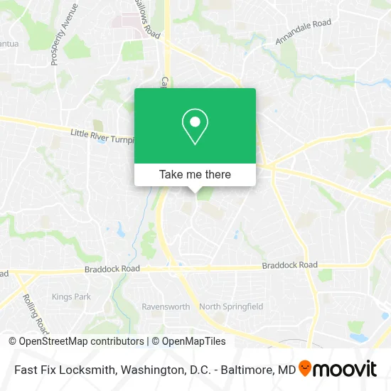 Fast Fix Locksmith map