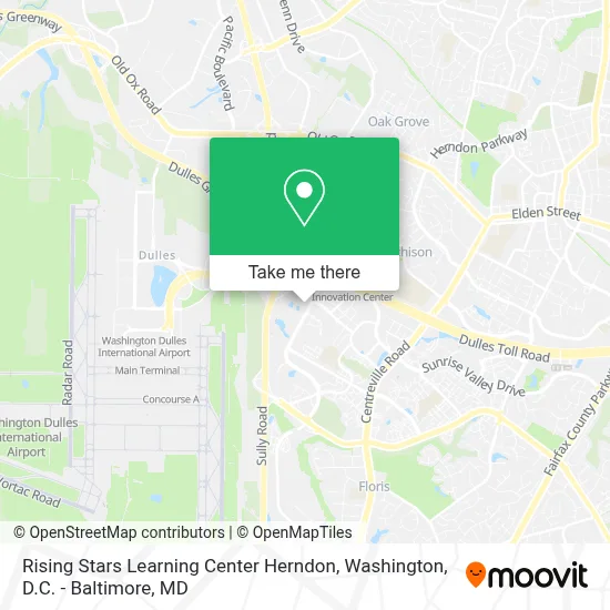 Rising Stars Learning Center Herndon map