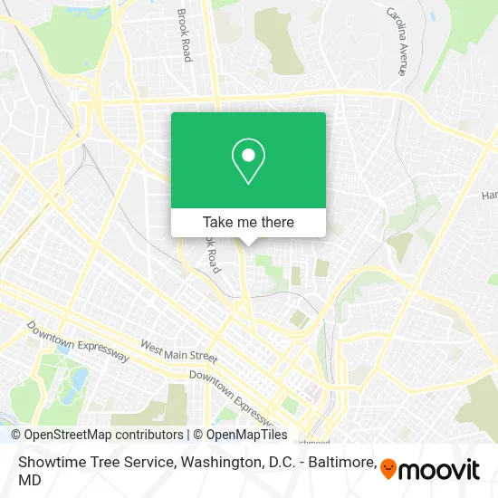 Showtime Tree Service map