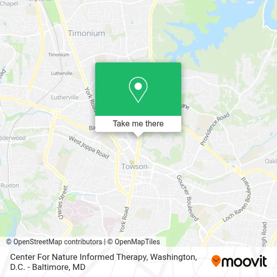 Center For Nature Informed Therapy map
