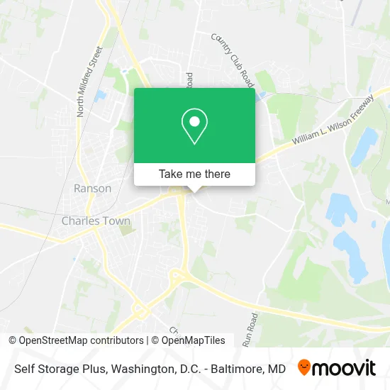 Self Storage Plus map