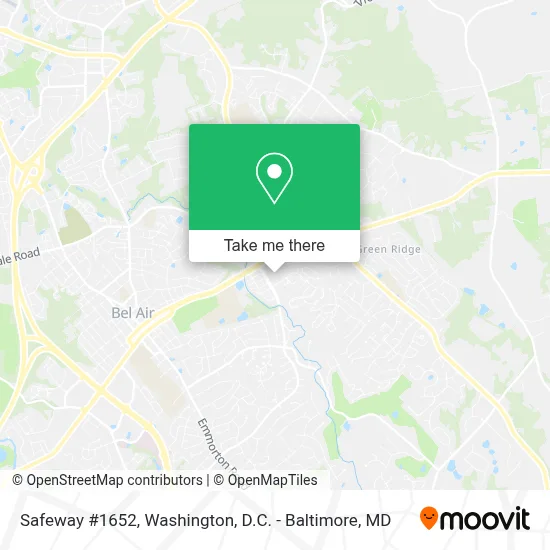 Safeway #1652 map