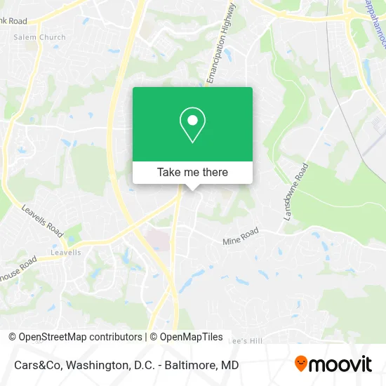 Cars&Co map